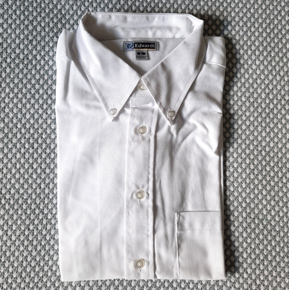 Edwards Men's white shirt size L - Picture 2 of 8